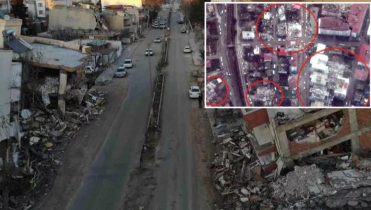 Depremin yarattığı yıkım Çin uyduları tarafından görüntülendi