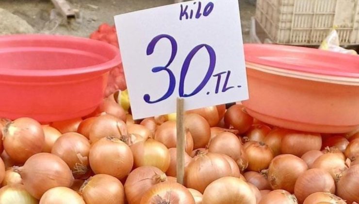 Marketlerde 30 TL’ye satılan soğanın fiyatı tarlada da el yakıyor